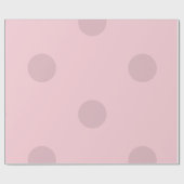 Polka Dot Blush Pink Geschenkpapier (Flach)