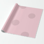 Polka Dot Blush Pink Geschenkpapier (Ungerollt)