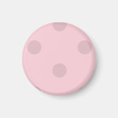 Polka Dot Blush Pink Magnet (Vorne)