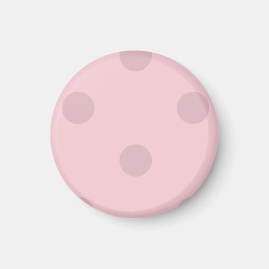 Polka Dot Blush Pink Magnet (Vorne)