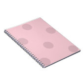 Polka Dot Blush Pink Notepad Notizblock (Rechte Seite)