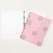 Polka Dot Blush Pink Notepad Planer (Anzeige)