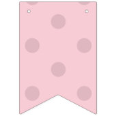 Polka Dot Blush Pink Wimpelkette (Dritte Fahne)