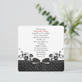 Polka Dot Bow Vow Renewal Einladung (Stehend Vorderseite)