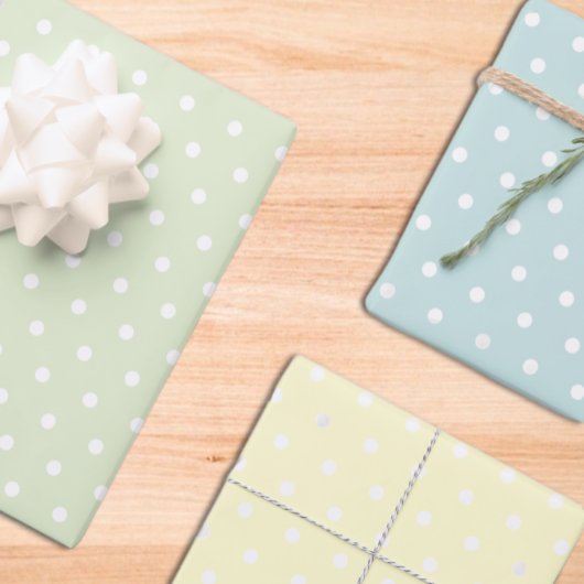 Polka Dot Boy Baby Shower Geschenkpapier Set