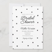 Polka Dot Bridal Dusche Einladung (Vorderseite)