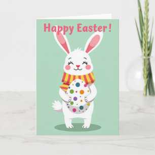 Polka Dot Bunny Osterkarte Karte