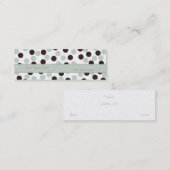 Polka Dot Business Card für die Haut und Schokolad Mini Visitenkarte (Vorne/Hinten)