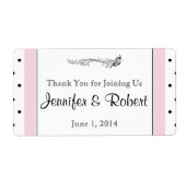 Polka Dot Butterfly Posh Water Flasche (Vorne)