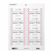 Polka Dot Butterfly Posh Water Flasche (Vorne)