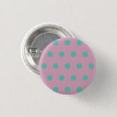 Polka Dot Button (Pink & Aqua) (Vorne & Hinten)