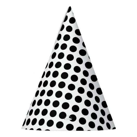 Polka Dot BW Party Hat Partyhütchen (Links)