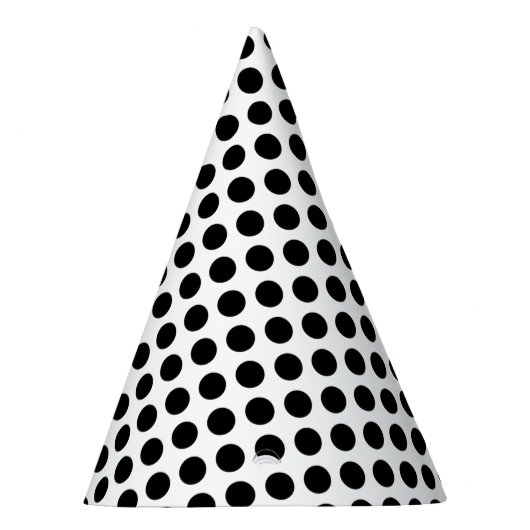 Polka Dot BW Party Hat Partyhütchen (Rechts)