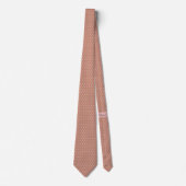 Polka Dot Camel Brown Minimal Klasse Krawatte (Vorderseite)