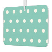 Polka Dot Car Air Freshener (Aqua & White) Autolufterfrischer (Links)