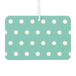 Polka Dot Car Air Freshener (Aqua & White) Autolufterfrischer