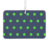 Polka Dot Car Air Freshener (blau & Limettengrün) Autolufterfrischer (Rückseite)