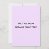 Polka Dot Cat | Glücklicher Geburtstag flatter Gru Karte (Rückseite)