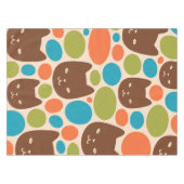 Polka Dot Cats Muster Tischdecke (Vorderseite (Horizontal))