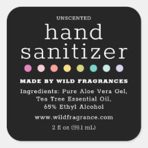 Polka Dot Chalkboard Hand Sanitizer Seife