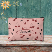 Polka Dot Cherry Muster und Individuelle Name