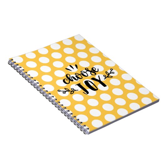 Polka-dot - Choose joy Notizblock (Rechte Seite)