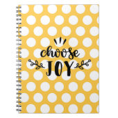Polka-dot - Choose joy Notizblock (Vorderseite)
