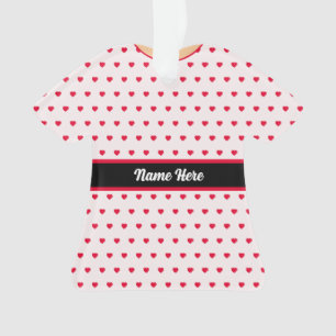 Polka Dot Christmas Ribbon Doll Dress TShirt Ornament