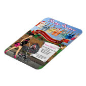 Polka Dot Christmas Street Scene Baby Dusche Magnet (Linke Seite)