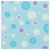 Polka Dot Circles Blue Stoff (Nahaufnahme)