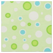 Polka Dot Circles Green Stoff (Nahaufnahme)