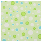 Polka Dot Circles Green Stoff (Muster)