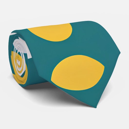 Polka Dot Circles Pastellmuster Krawatte (Gerollt)