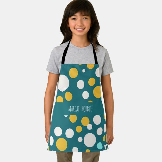 Polka Dot Circles Pastellmuster Schürze (Insitu)