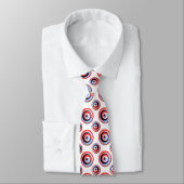 Polka Dot Circles Pattern Neck Tie Krawatte (Gebunden)