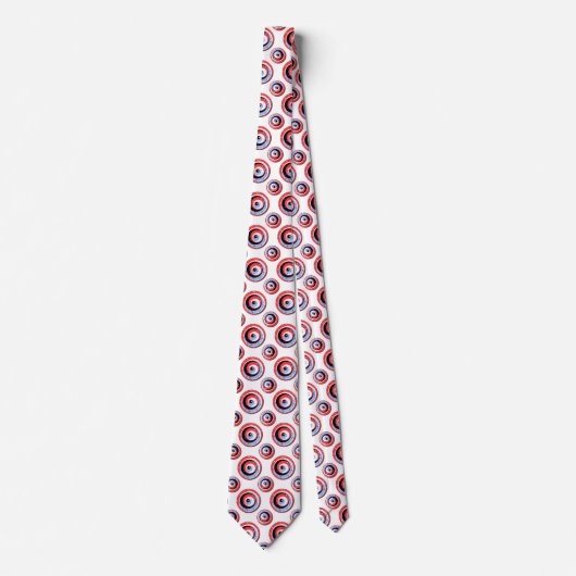 Polka Dot Circles Pattern Neck Tie Krawatte (Vorderseite)