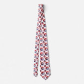 Polka Dot Circles Pattern Neck Tie Krawatte (Rückseite)