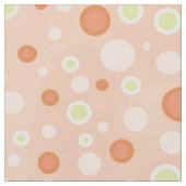 Polka Dot Circles Peach Stoff (Nahaufnahme)
