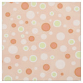 Polka Dot Circles Peach Stoff (Muster)