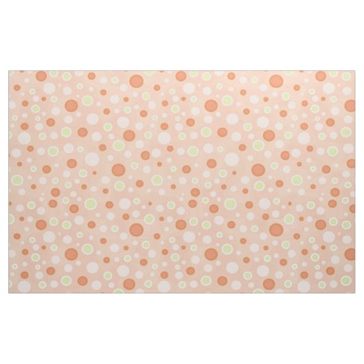 Polka Dot Circles Peach Stoff (Fat Quarter (45,7 x 55,9 cm))
