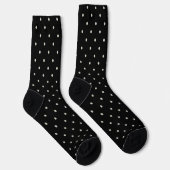 Polka Dot Classic Pattern Polkadot Monochrome Socken (Rechts)