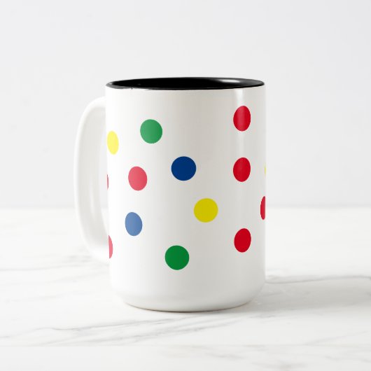 Polka Dot Coffee Tasse (Vorderseite Links)