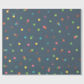 Polka dot Colorful Vibranful fröhlich Geschenkpapier (Flach)
