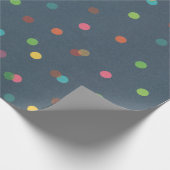 Polka dot Colorful Vibranful fröhlich Geschenkpapier (Ecke)