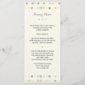 Polka Dot Columns Wedding Menu Menükarte (Vorderseite)