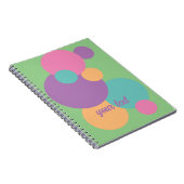 Polka dot confetti leuchtend bunt Design Notizblock (Rechte Seite)