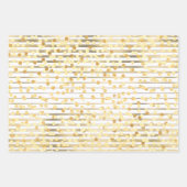 Polka dot confetti Schwarz-weißes duskykygrau Must Geschenkpapier Set (Vorderseite)