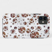 Polka Dot Cow Brown und White Print Case-Mate iPhone Hülle (Rückseite (Horizontal))