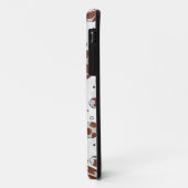 Polka Dot Cow Brown und White Print Case-Mate iPhone Hülle (Hinten/Links)