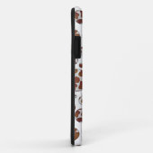 Polka Dot Cow Brown und White Print Case-Mate iPhone Hülle (Hinten/Rechts)